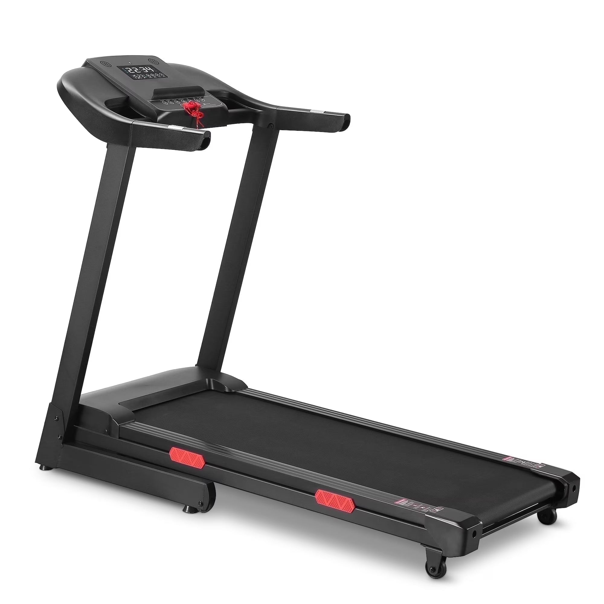 Treadmill with Auto Incline Bluetooth Voice Control 17 in Wide Electric Treadmill Folding Machine 15 Level Auto 8.8 Mhp Speed for Home Use Gifts